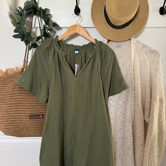 NWT Cotton Crinkle Dress - Picture 5 of 8